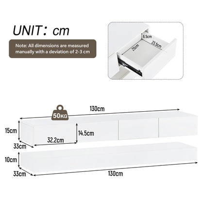 Wall-Mounted TV Cabinet with LED 