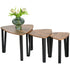 Triangle nesting coffee tables, set of 3