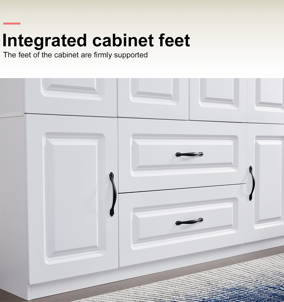 XL Solid Wood withe Bedroom Cabinet
