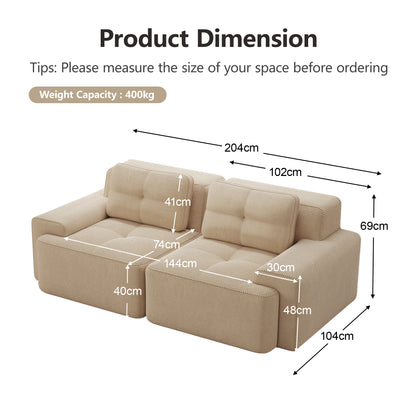 Cloud Loveseat Sofa Bed Modular