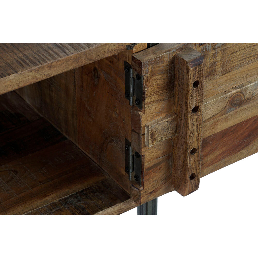 Mango Wood & Metal TV Stand – 120 x 40 x 55 cm
