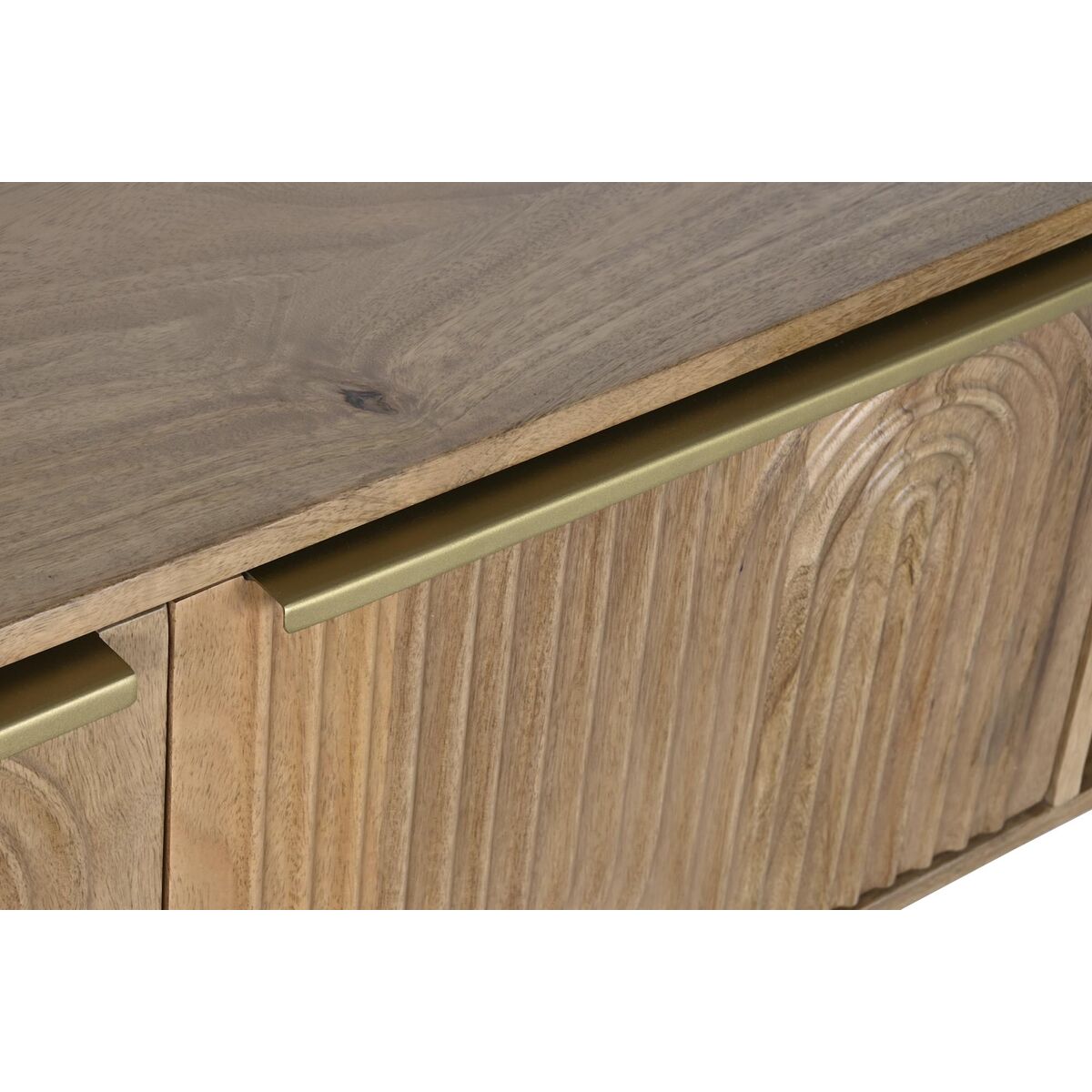 Golden Mango Wood TV Stand – 150 x 40 x 48 cm