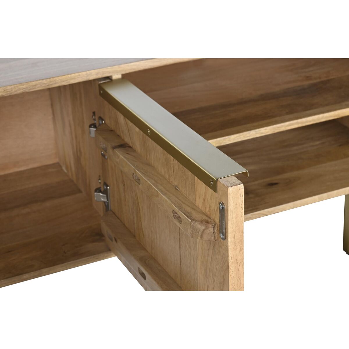 Golden Mango Wood TV Stand – 150 x 40 x 48 cm