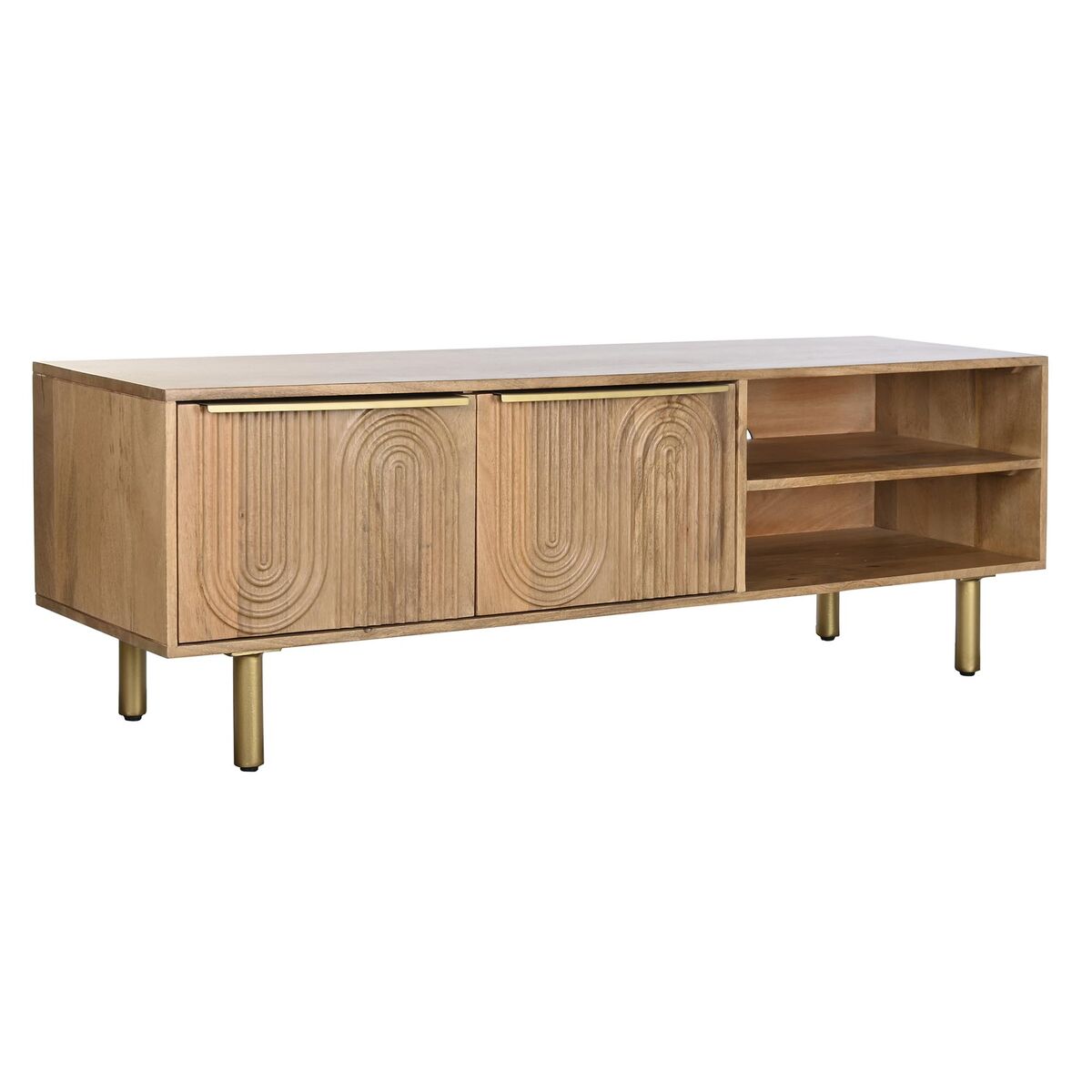 Golden Mango Wood TV Stand – 150 x 40 x 48 cm