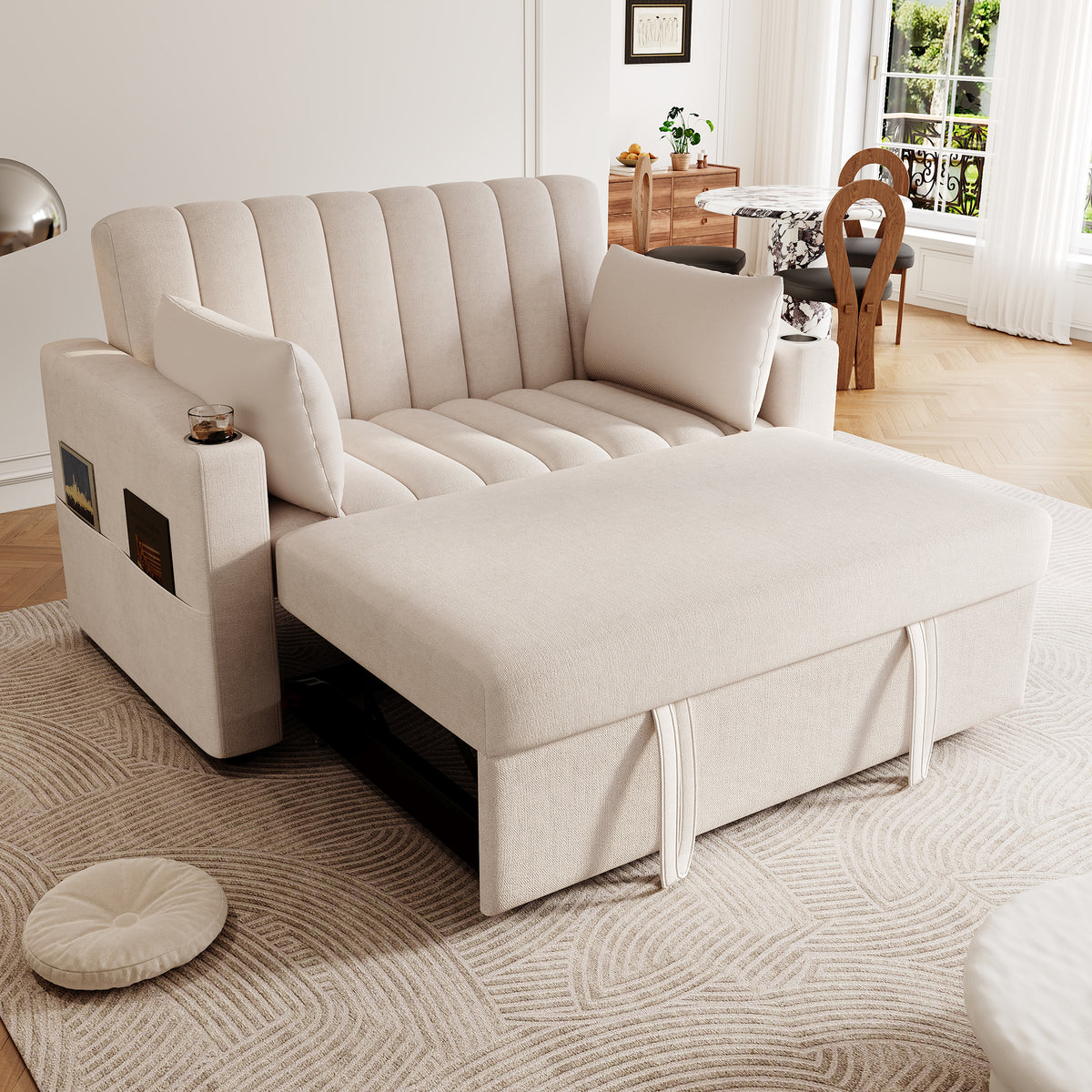 Multi-Function Sofa Bed with Adjustable 