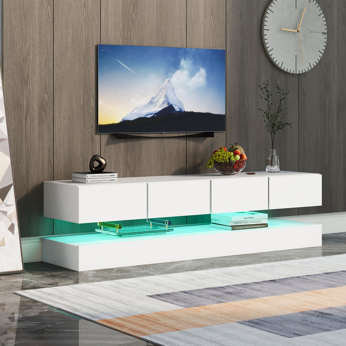 Wall-Mounted TV Cabinet with LED 