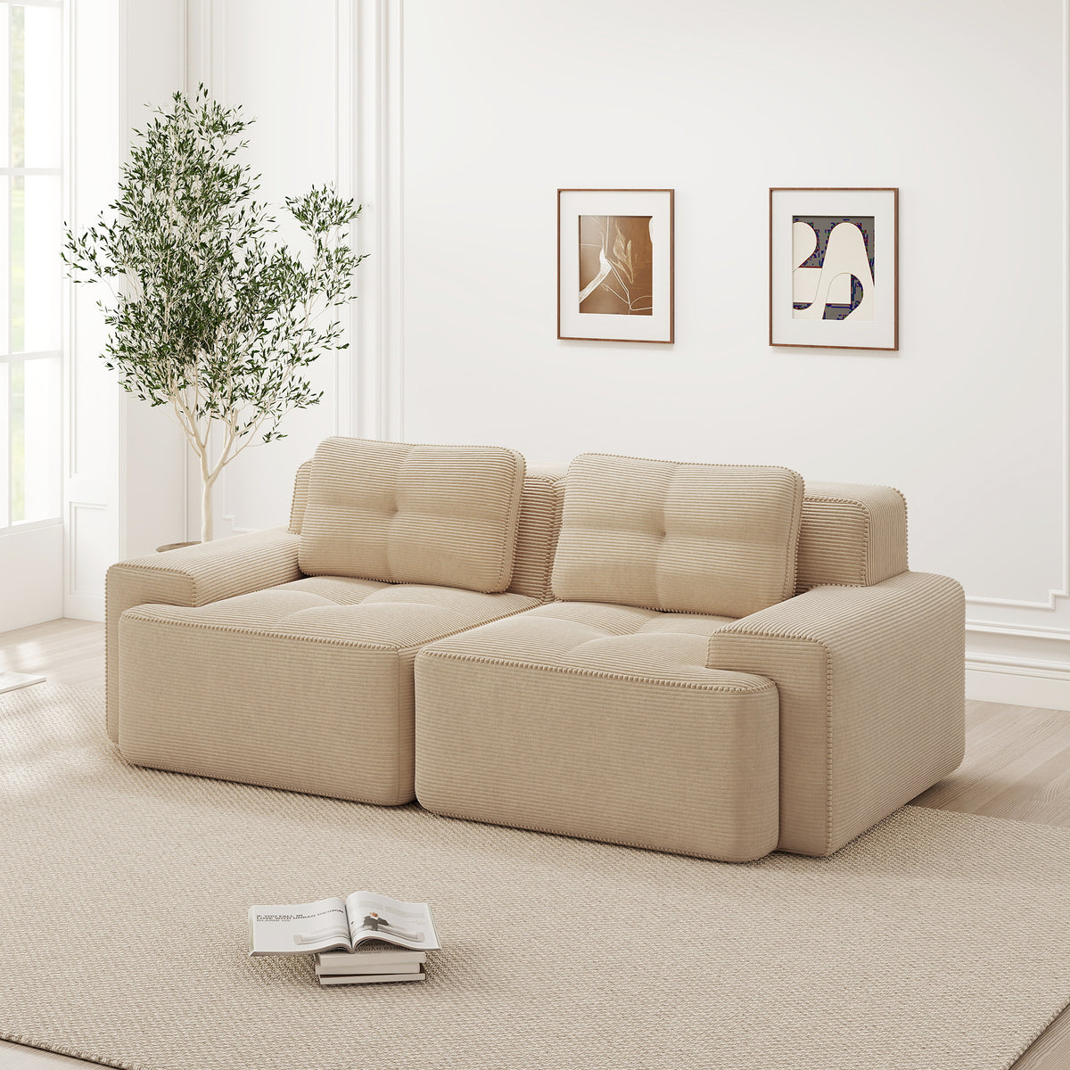 Cloud Loveseat Sofa Bed Modular