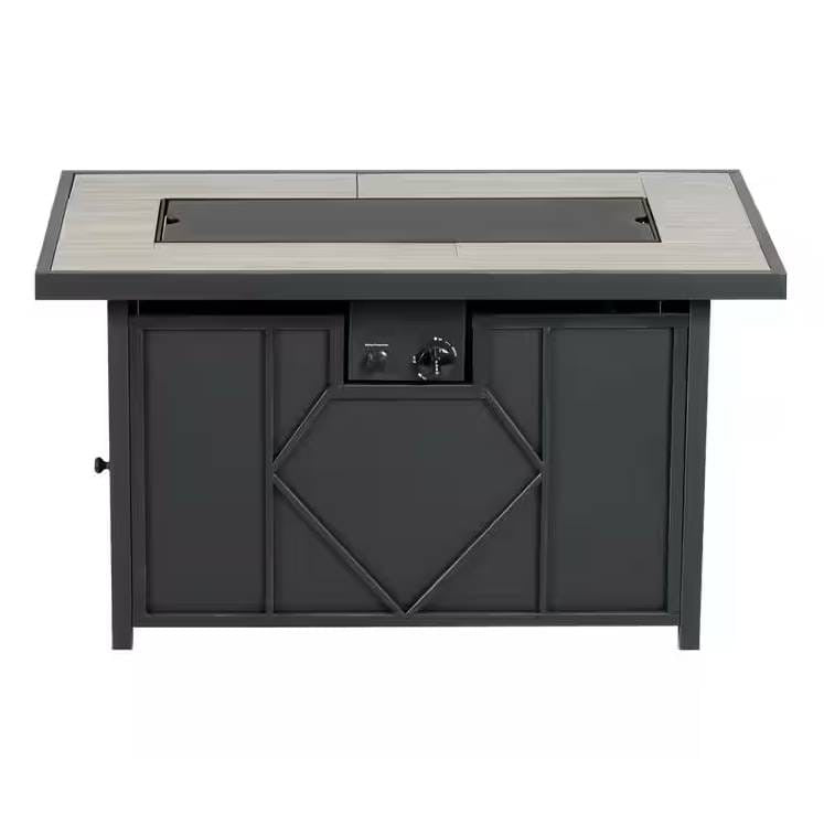 Outdoor Propane Gas Fire Pit Patio Table
