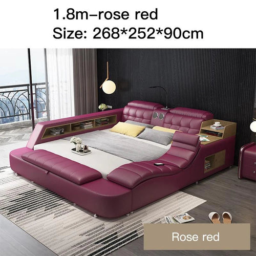 Genuine Leather Bed Frame Speaker