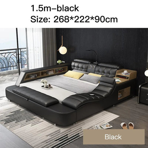 Genuine Leather Bed Frame Speaker