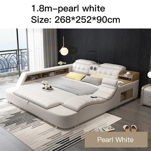 Genuine Leather Bed Frame Speaker