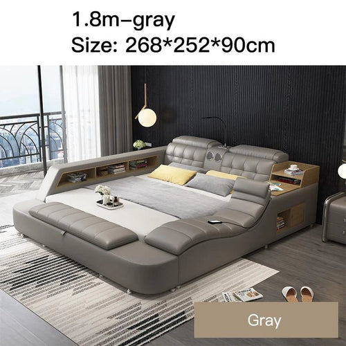Genuine Leather Bed Frame Speaker