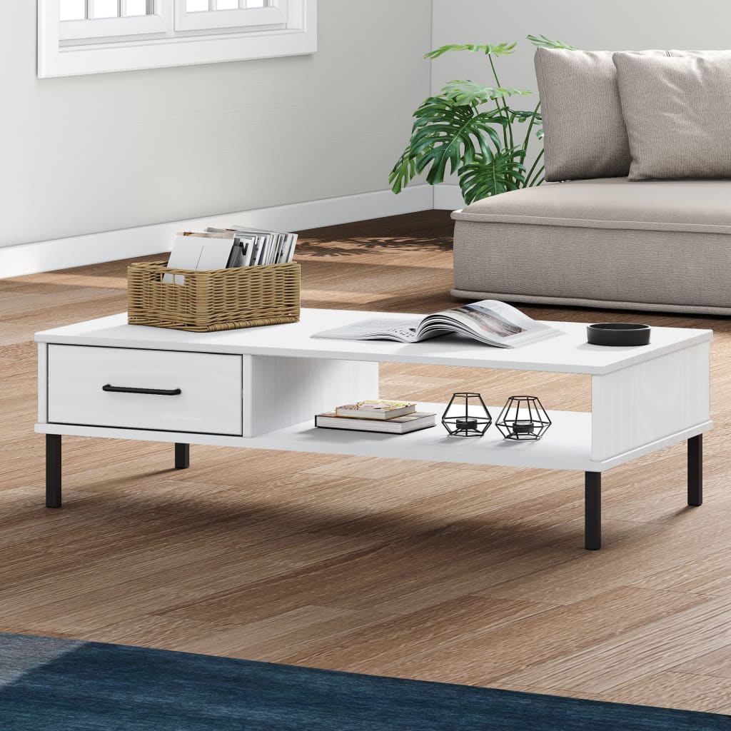 OSLO Coffee Table Solid Pine Wood 