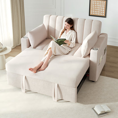 Multi-function sofa bed with adjustable backrest