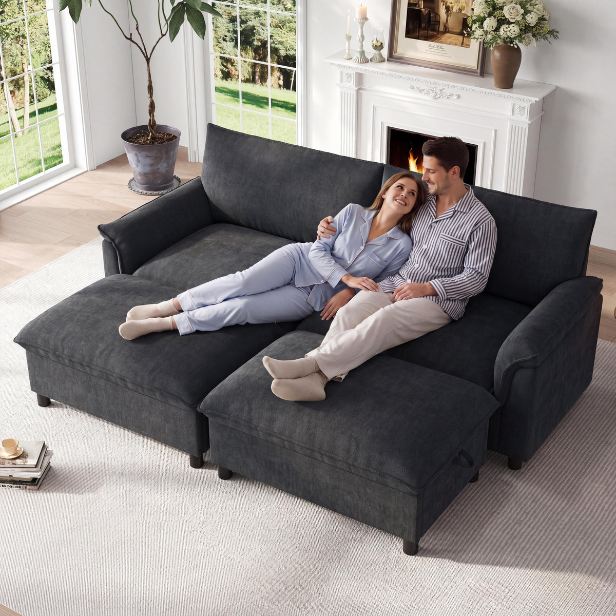 Modular cloud sectional sofa