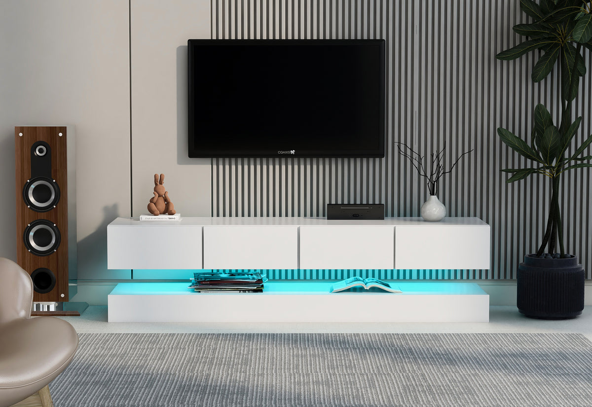 Wall-Mounted TV Cabinet with LED 