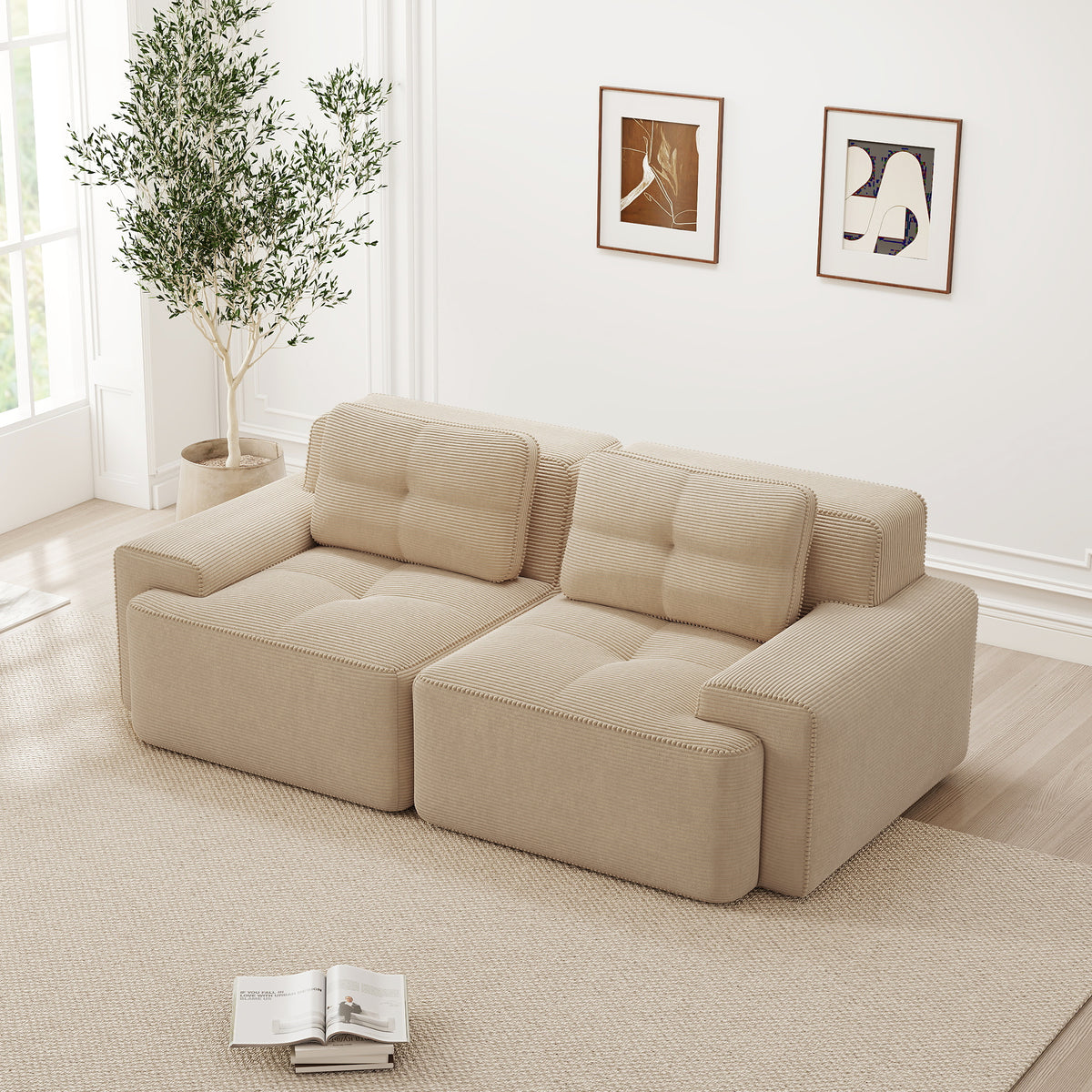 Cloud Loveseat Sofa Bed Modular